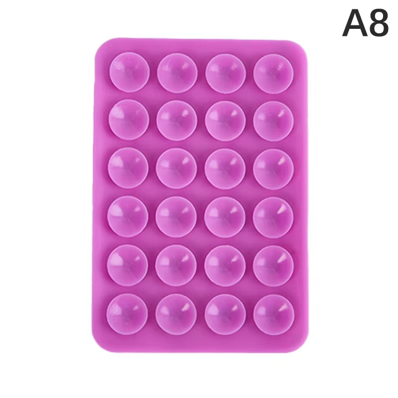 Double Side Silicone Suction Pad for Mobile Phone Fixture Suction Cup Backed Adhesive Silicone Rubber Sucker Pad for Fixed Pad