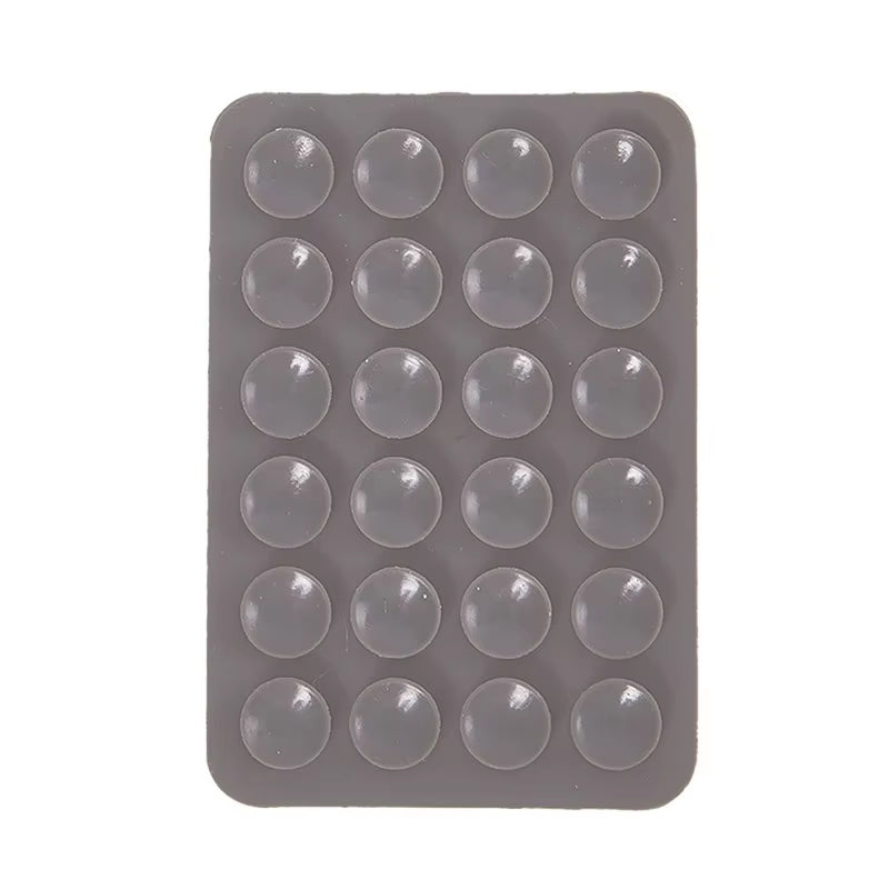 Double Side Silicone Suction Pad for Mobile Phone Fixture Suction Cup Backed Adhesive Silicone Rubber Sucker Pad for Fixed Pad